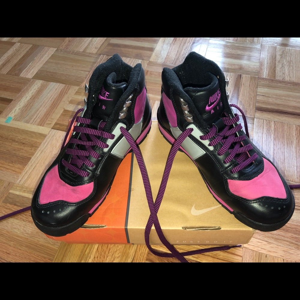 Nike air high top sneakers exclusive pink & black - Picture 2 of 7